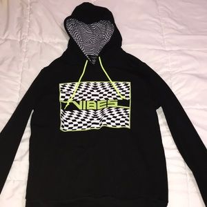 Black and Neon Green “Vibes” hoodie
